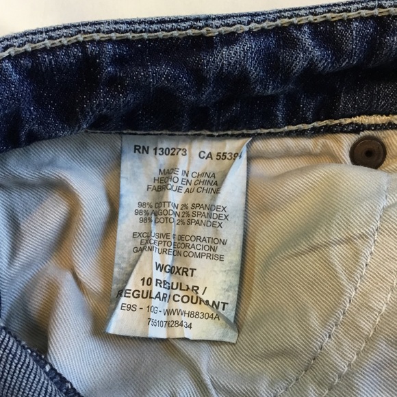 Girl’s Blue Jeans, Size 10 Reg, Pony Hair Details - Picture 8 of 8